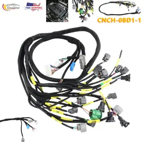 Ech004-bd-us3 2bebetter Cnch-obd1-1 Tucked Budget Engine Harness For Honda Civic Integra B16 B18 D16 Us