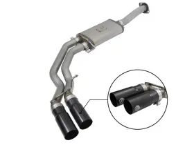 49-43081-b Afe For Rebel Exhausts 3in Ss Cat-back 15-16 Ford F-150 Ecoboost V6 2.7/3.5l V8