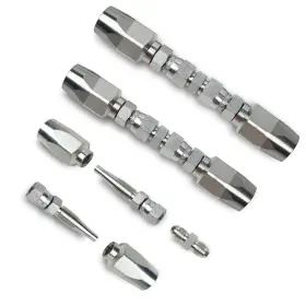 Akm-ftyy-3p Akm 3pcs Hydraulic Hose Field Repair Kit 1/4 Inch 3/8 1/2 Inner Diameter Reus