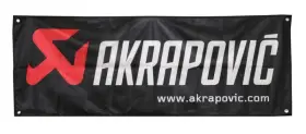 800360 Akrapovic Flag Size Fits 140 X 52 For Automotive Applications