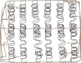 Tf125023 Al Knoch Interiors 1955-56 Chevrolet Hardtop Split Bench Seat Back Spring Assembly Rh