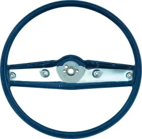 X459-3569-1blu Amd Auto Metel Direct Steering Wheel Medium Blue Fits El Camino Impala Nova