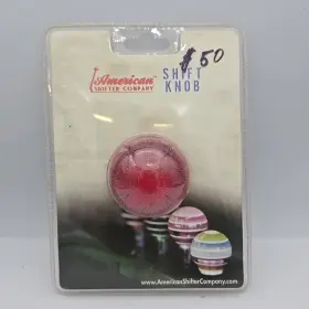 American Shifter Company 802269580282 Red Flame With Metal Flake Shift Knob