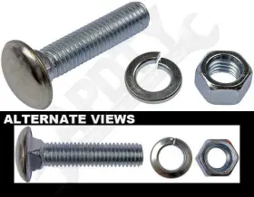716131 Apdty Bumper Bolt With Nuts - 1/2-13 Inch X 2-1/4