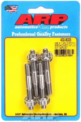 400-8005 Arp Fits S/s Stud Kit - 4 M8 X 1.25in 57mm