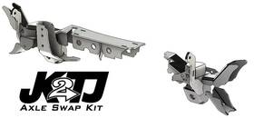 Artec Industries Tj4417 For Jk2tj Front Axle Swap Kit Dana 44 Rubicon Lca Brackets With Standard Hole
