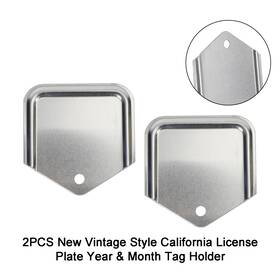 Artudatech C125-a018 2pcs New Vintage Style California License Plate Year And Month Tag Holder