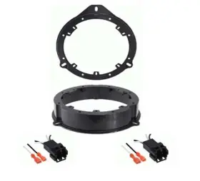 1244 Audi Complete 6 / 6.75 Inch Speaker Adapter Set For 00-10 A4/a3 Door