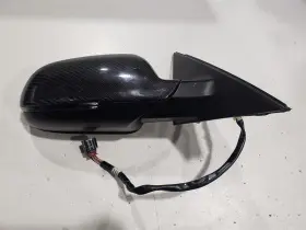 128.au1n11 Audi 2011 S4 Side View Mirror With Aftermarket Carbon Trim Cover Oem