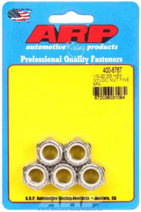 400-8767 Auto Racing Products Arp 400 8767 1 2 20 6 Point Stainless Steel Fine Nut