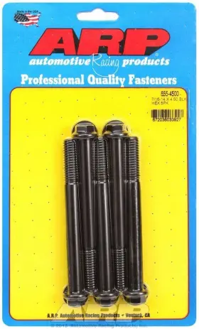 655-4500 Auto Racing Products 655 4500 Bolt Kit 6pt 5 7 16 14 X 4 500