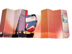 Auto-shade 019912117867 Vintage 1980s Sailboats And Sunset Usa Autoshade Car Sun