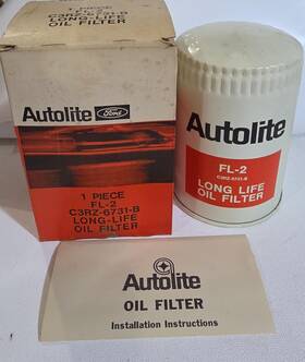 Autolite C3rz-6731-b Vintage Fl-2 Long Life Oil Filter Ford