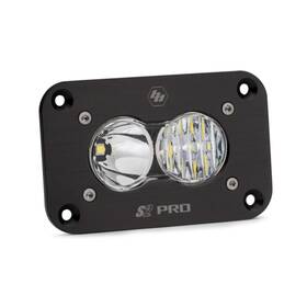 Baja Designs 481003 S2 Pro Flush Mount Led Work Fits Light With Combo Pattern - Clear