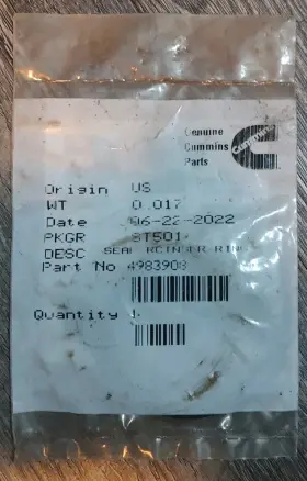 4983908 Blk Diesel Genuine Cummins Gasket Seal Thm Housing Cover Dodge Isb 5.9 6.7 Part#