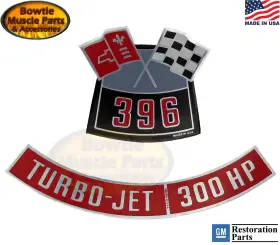 300-396 Bmp 71 Chevelle Impala El Camino Camaro Monte Carlo Ss 396 402 300hp Engine Decal