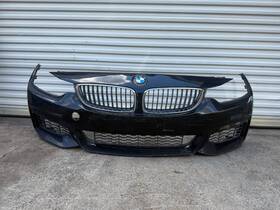 Bmw 105-59820q 14-20 Oem F32 F33 F36 M Sport Front Bumper Cover Panel With Grilles Black