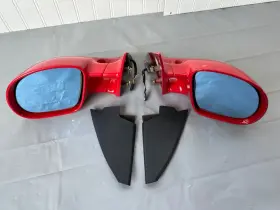 2254748 Bmw 53736 1995-1999 Oem M3 Coupe/convertable Hellrot Side Mirror Pair