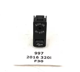 9229246 Bmw 12-20 Oem F32 F34 F30 F82 F83 M3 M4 435 335 328 Aux Audio Input Usb Black