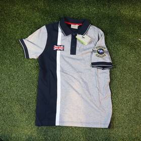 Bmw Bl18525 New Oem Bentley Men Stripe Grey/navy Melange Polo Shirt X-small