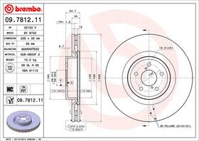 Brembo 09781211c02 Disc Brake Rotor