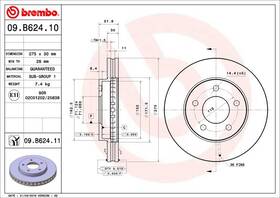 Brembo 09b62411c02 Disc Brake Rotor