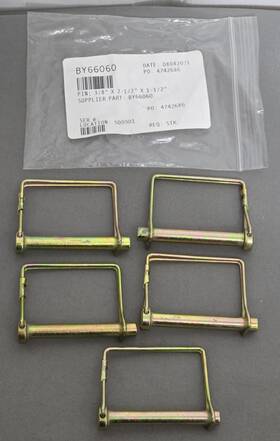 Buyers Products Company 66060 Yellow Zinc Plated Snapper Pin 3/8 Inch Dia X 2-5/16 Lot Of 5