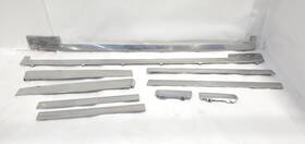 Cadillac 199.gm6r86 1986 Fleetwood Rwd Oem Full Set Body Rocker Lower Chrome Trim