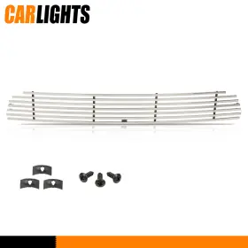 C-02hgl1606asl Carlights Silver Frontier Bumper Grille Billet Insert Stainless Fit For 2009-21 Nissan