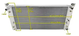 Champion Cooling Systems 013126001097 Cc2370 All-aluminum Radiator 1999-2006 Silverado/sierra
