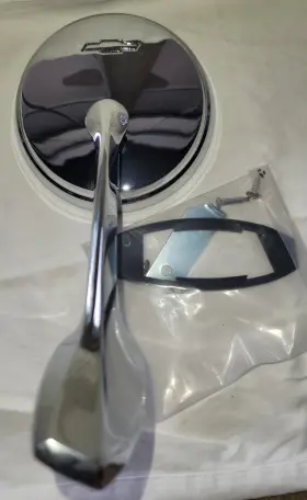 65c-18403-l Chevrolet Outside Rear View Mirror - 65-66 Chevy Impala Left Hand Driver Side