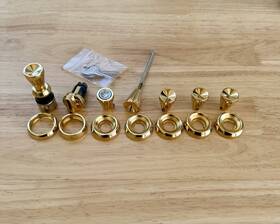 Chevrolet Parts Source 1962q 1963 63 Chevy Impala 24k Gold Plated Dash Knob And Bezel Set