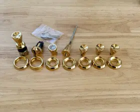 1962q Chevrolet Parts Source 1963 63 Chevy Impala 24k Gold Plated Dash Knob And Bezel Set