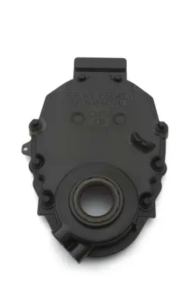 12562818 Chevrolet Performance Sbc Front Timing Cover - Black Plastic