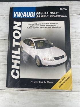 Chilton 70700 Vw / Audi Passat 1998-01 And A 4 1996-01 Repair Manual