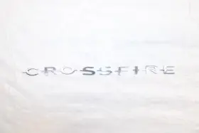 199.ch1c04 Chrysler 2004 Crossfire Zh Coupe #341 Rear Trunk Wording Letters