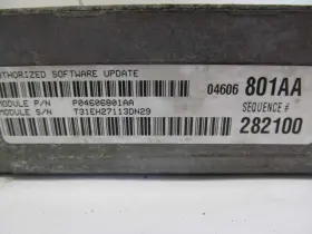 04606801aa Chrysler 590-02739 Ecm Pcm Powertrain Control Module 2.7l At Fits 02 Sebring 823929