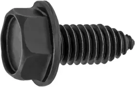 2946131 Clipsandfasteners 100 5/16 Inch -18 X 3/4 Hex Washer Head Body Bolts 0.75 Inches Black