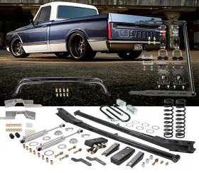 Cpp6372rco-k34 Cpp C-10 1963-1972 Complete Rear Coilover Kit With Trailing Arms Sway Bar C-notch
