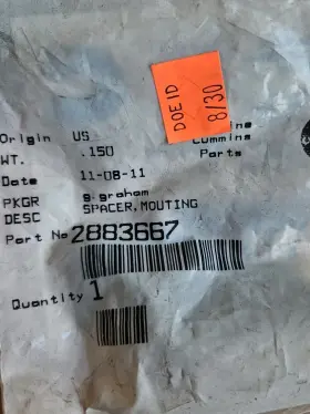 2883667 Cummins Genuine Mounting Spacer Oem Nos Free Shipping