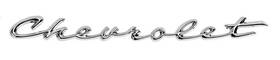 Danchuk I701 1958 Impala Trunk Emblem Script 58 Chevy Chrome Made Usa