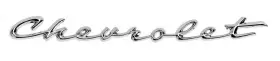 I701 Danchuk 1958 Impala Trunk Emblem Script 58 Chevy Chrome Made Usa