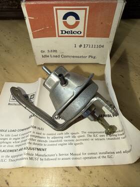 Delco 171111104 Nos Idle Load Compensator Assembly Package 17111104 70s-80s Gm Pontiac