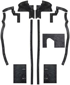 Detroit Muscle Technologies Ma822084a 1964-65 Barracuda Complete Splash Shield Set With Automatic Trans