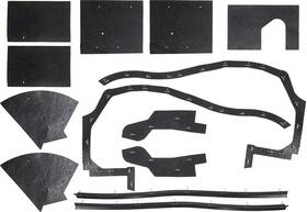 Detroit Muscle Technologies Mb281004a 1964 Belvedere Fury Savoy Complete Splash Shield Set With Automatic
