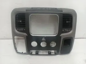 254.ch8m16 Dodge Truck 13-18 Ram 1500 Center Dash Bezel With Vents Genuine Oem 12106955