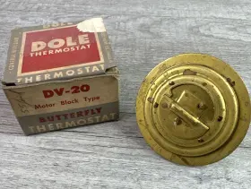 Dv-20 Dole Vintage Butterfly Thermostat New Old Stock
