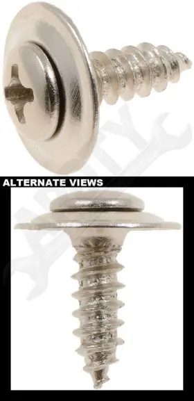 45582 Dorman/autograde Trim Screw - Chrome Sems Head 8-18 X 5/8 Inch