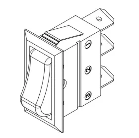 A9891 Ecco Rocker Switch 12vdc Spst