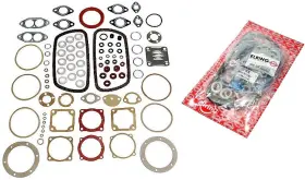 111198007asp Elring 1300-1600 Vw Complete Engine Gasket Kit With Crankshaft Seal Made Germany